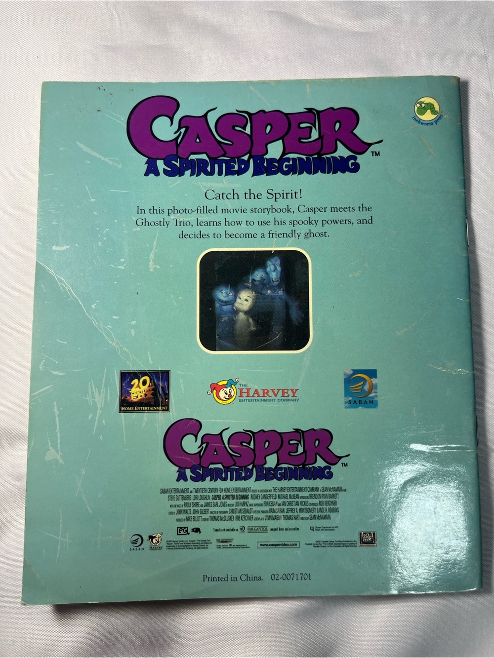 Vintage 1998 Casper A Spirited Beginning Paperback Book Rare‎ Movie Tie In - Picture 5 of 5
